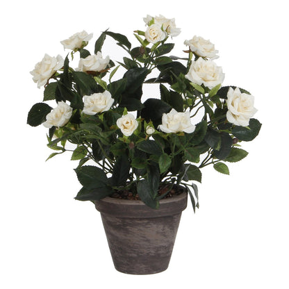 Artificial plant Rosebush White