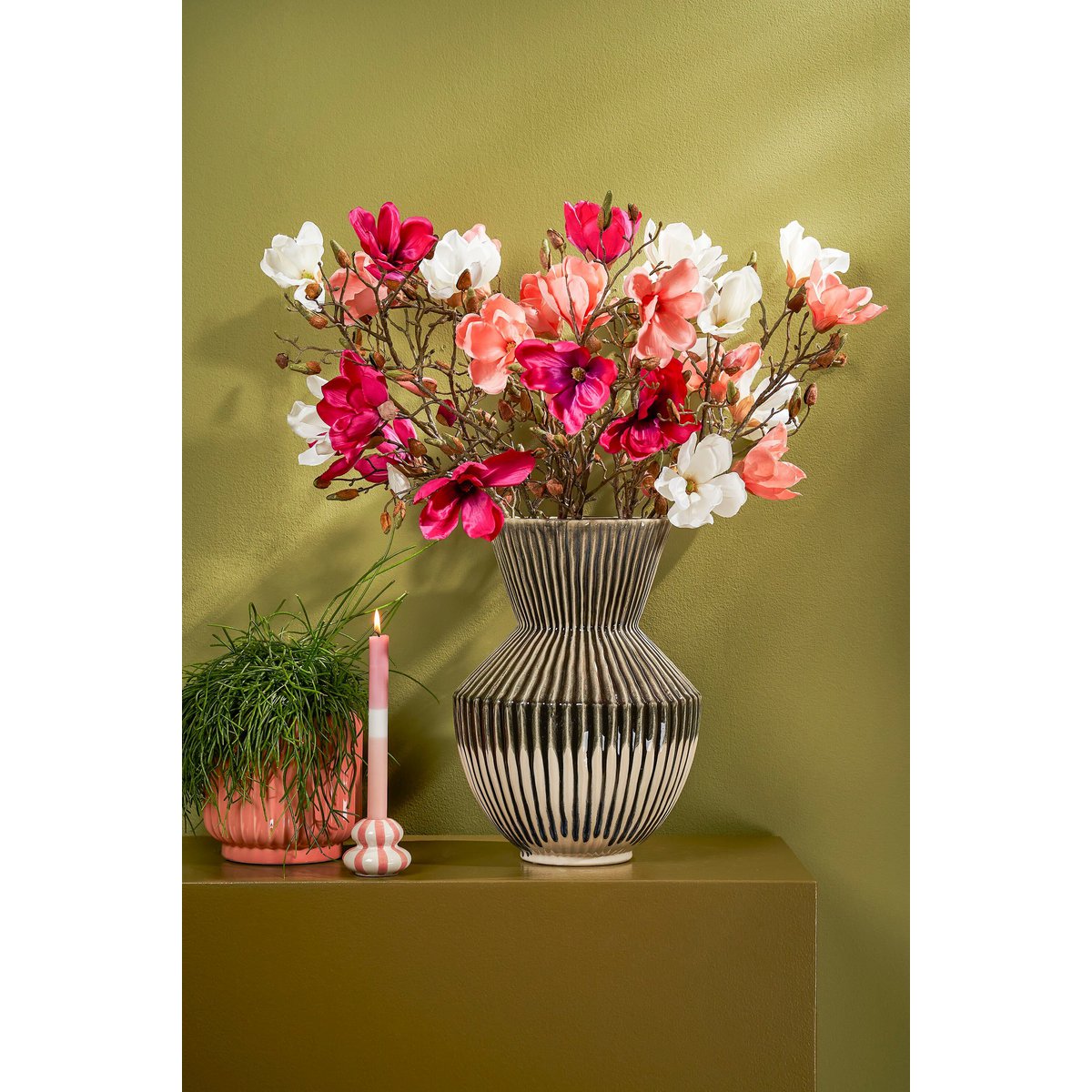 Artificial flower Magnolia Peach