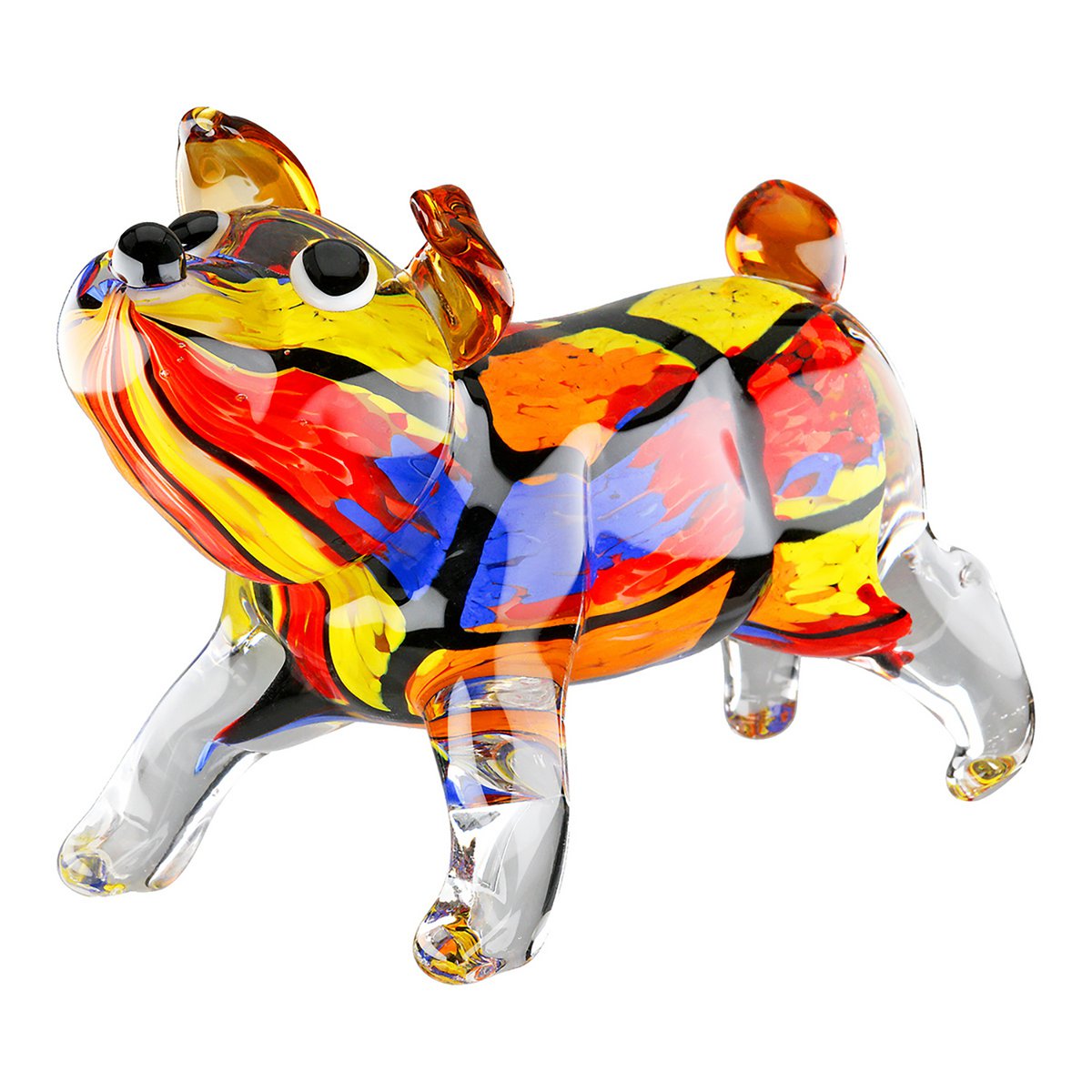 Figurine dog Pacco, multicolored H.17 cm