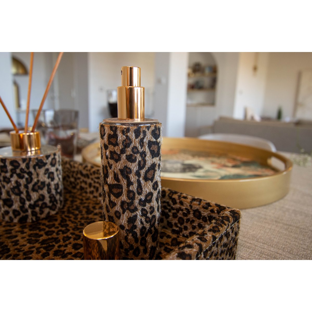 120ml leopard glass diffuser