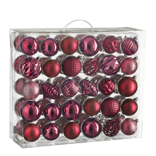 Christmas ball set Fuchsia