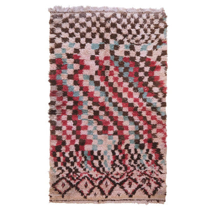 Pure wool Moroccan Berber rug 110 x 176 cm