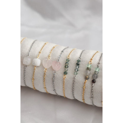 Gemstone Power Bracelet - Silver