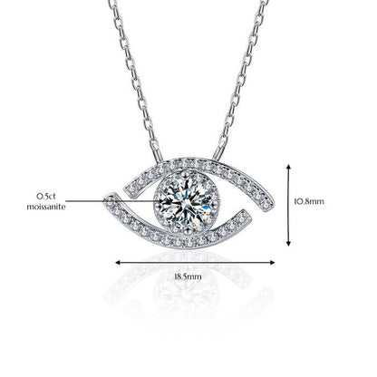 Lucky Eye Moissanite Necklace