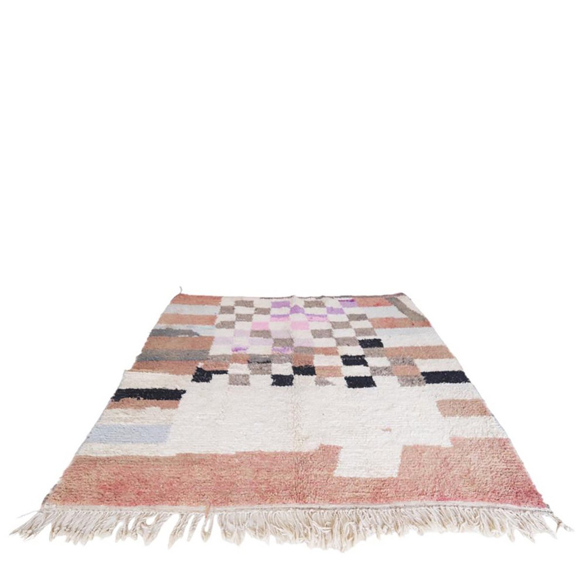 Pure wool Moroccan Berber rug 205 x 193 cm