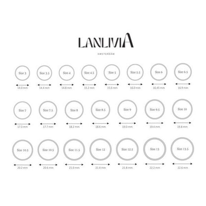 Sterling Silver Star Trace Double Sided Ring