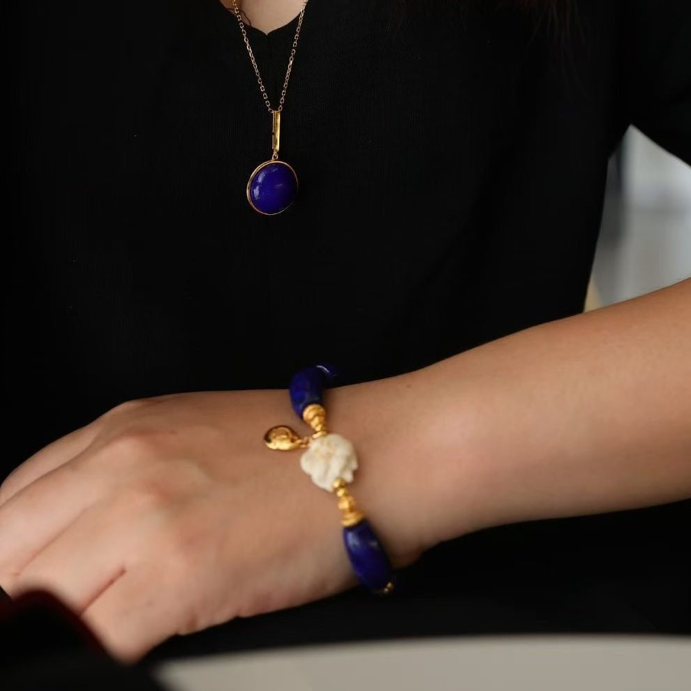 Imperial Lapis Lazuli Guardian Bracelet