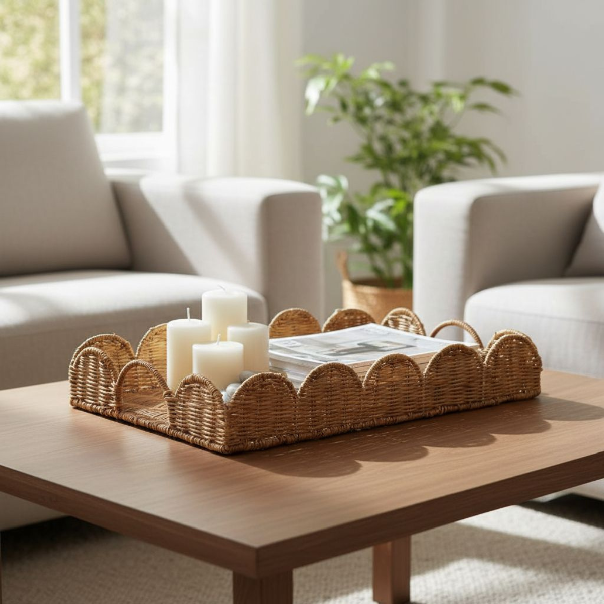 Tray Eleta Light brown