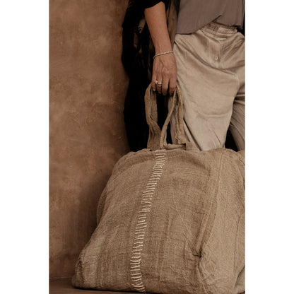The Tote-ally Linen Shopper - Natural