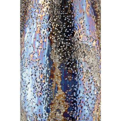 Metal decorative vase “Pavone”