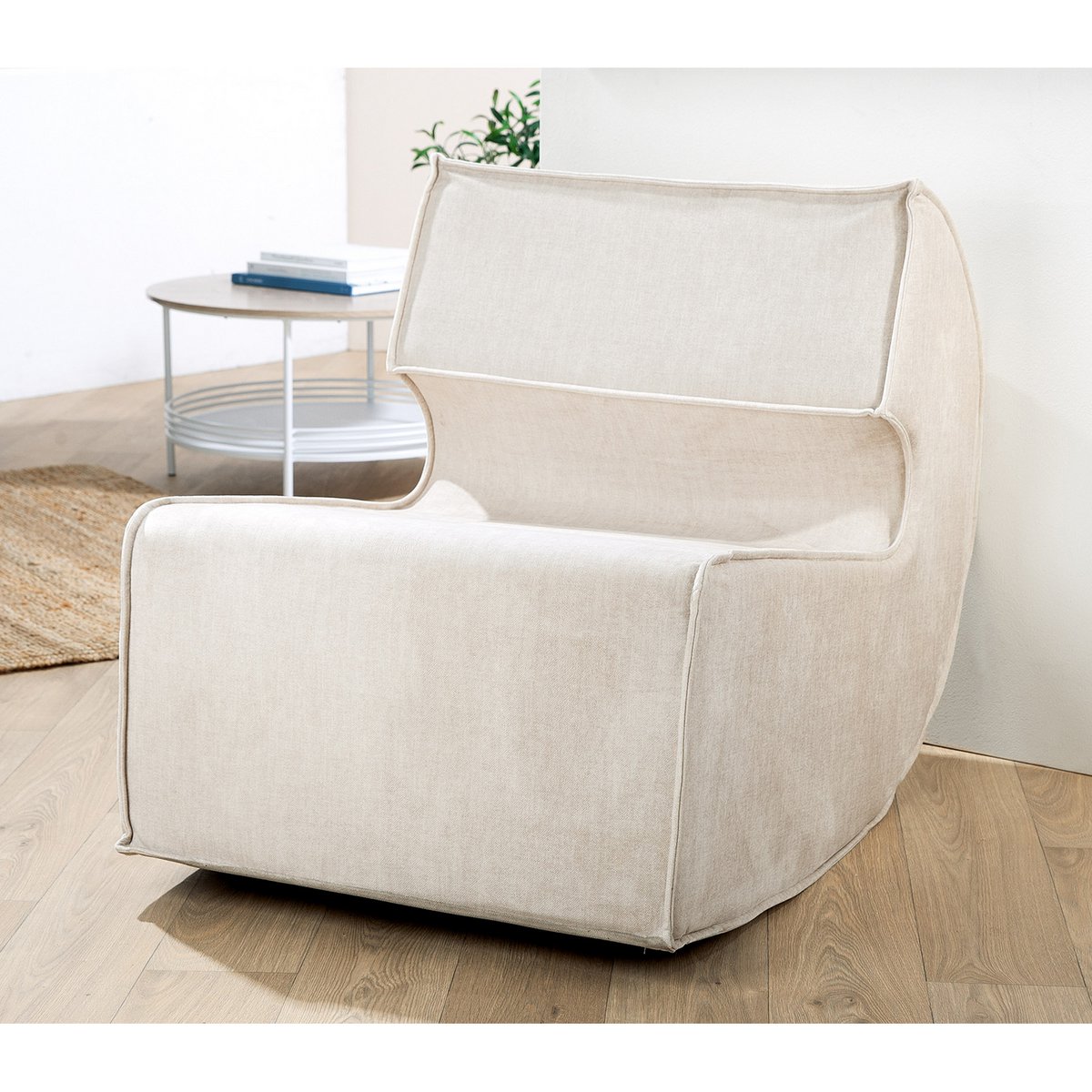 Nobra armchair, beige H.77 cm