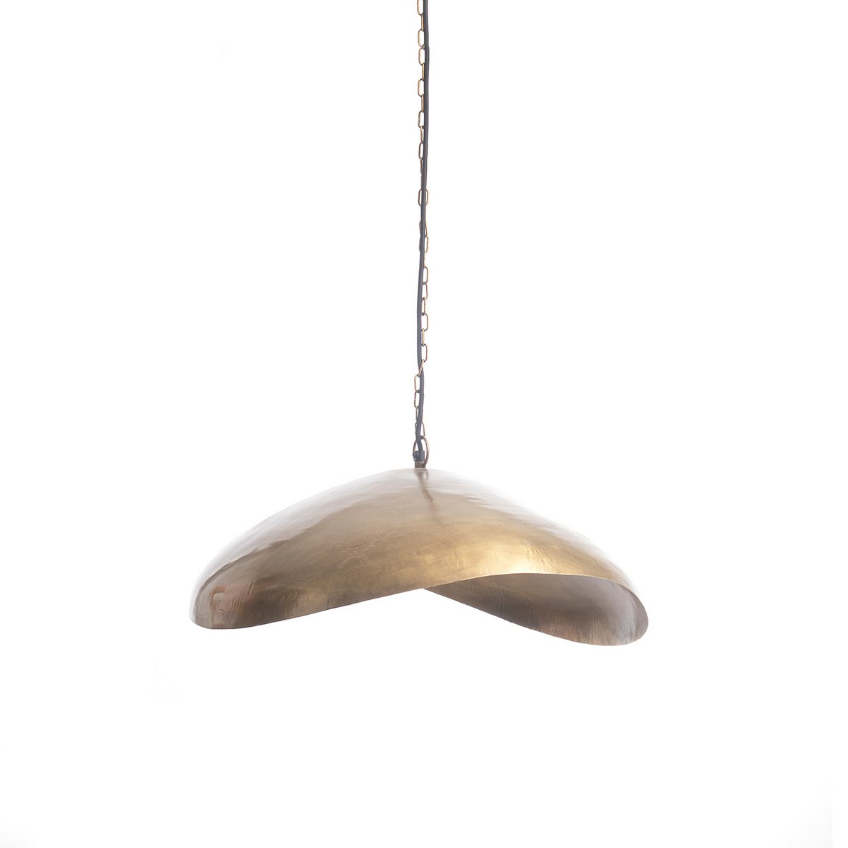 The Fortune Cookie Pendant - Brass - L