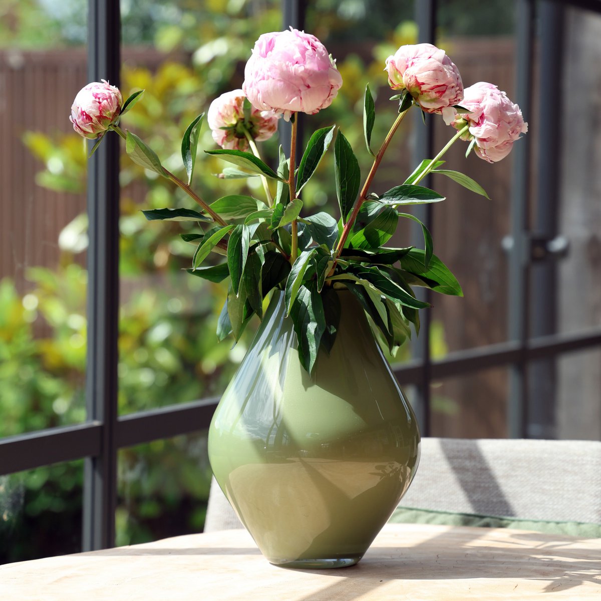 Vase - Lesse metallic pastel green