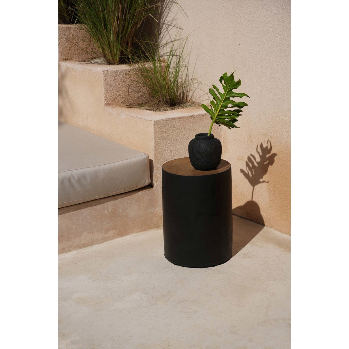 The Tribe Stool - Natural Black