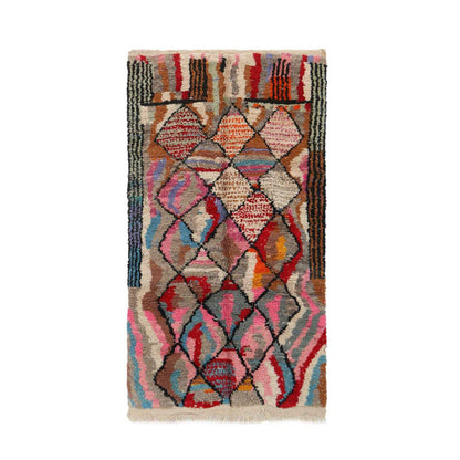 Pure wool Moroccan Berber rug 162 x 272 cm