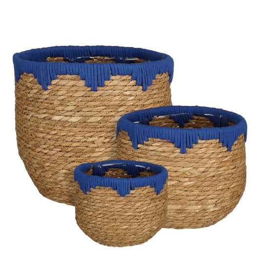 Plant basket set Jorck Blue
