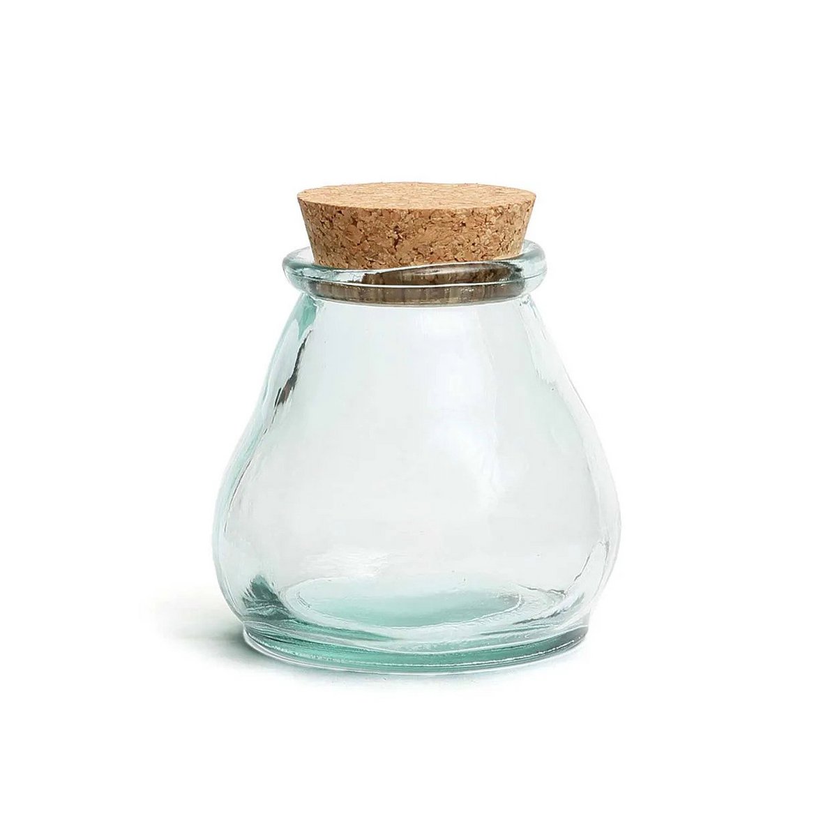 The Belly Glass Pot - Blue - M