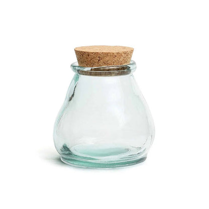 The Belly Glass Pot - Blue - M