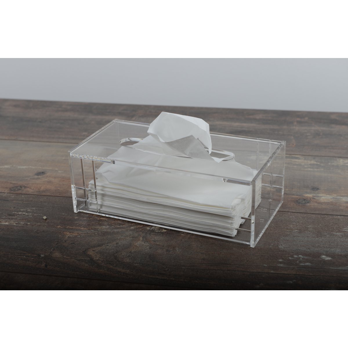 RECTANGULAR ACRYLIC TISSUE BOX