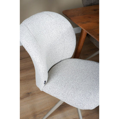 Dining room chair Cosmo - Bouclé - Champagne