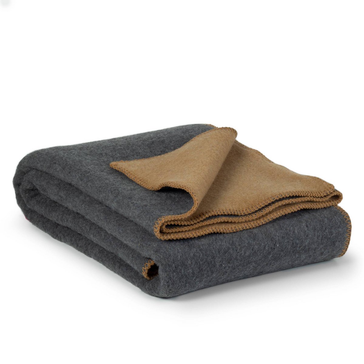 Merino wool bed blanket SUN DUST