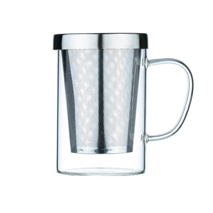 MUG 400ML WITH LID AND STAINLESS STEEL FILTER