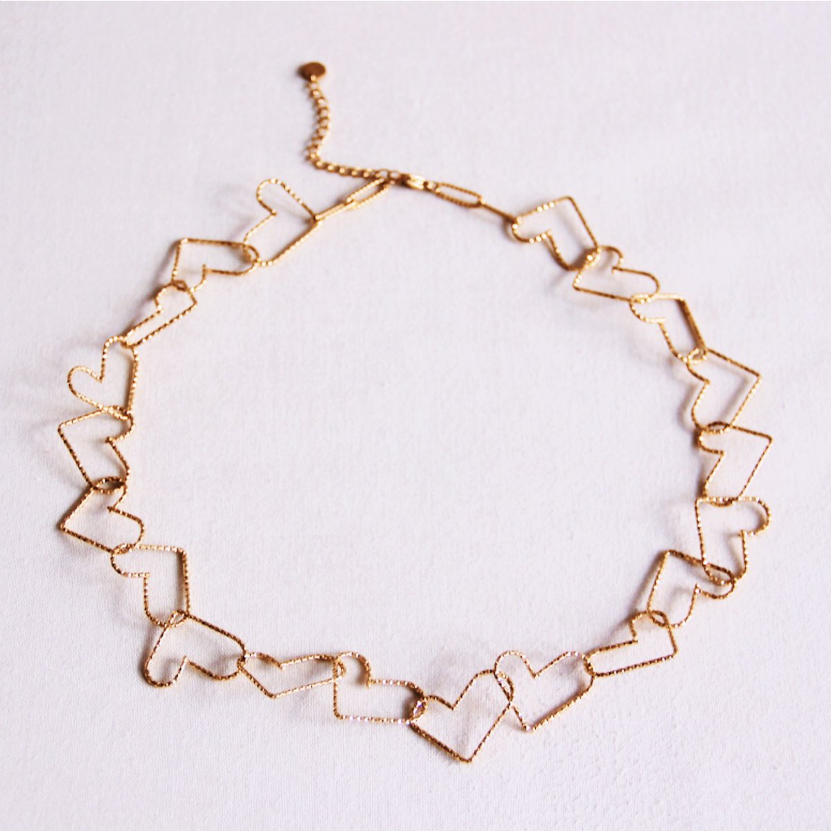 Linked hearts necklace 'large'