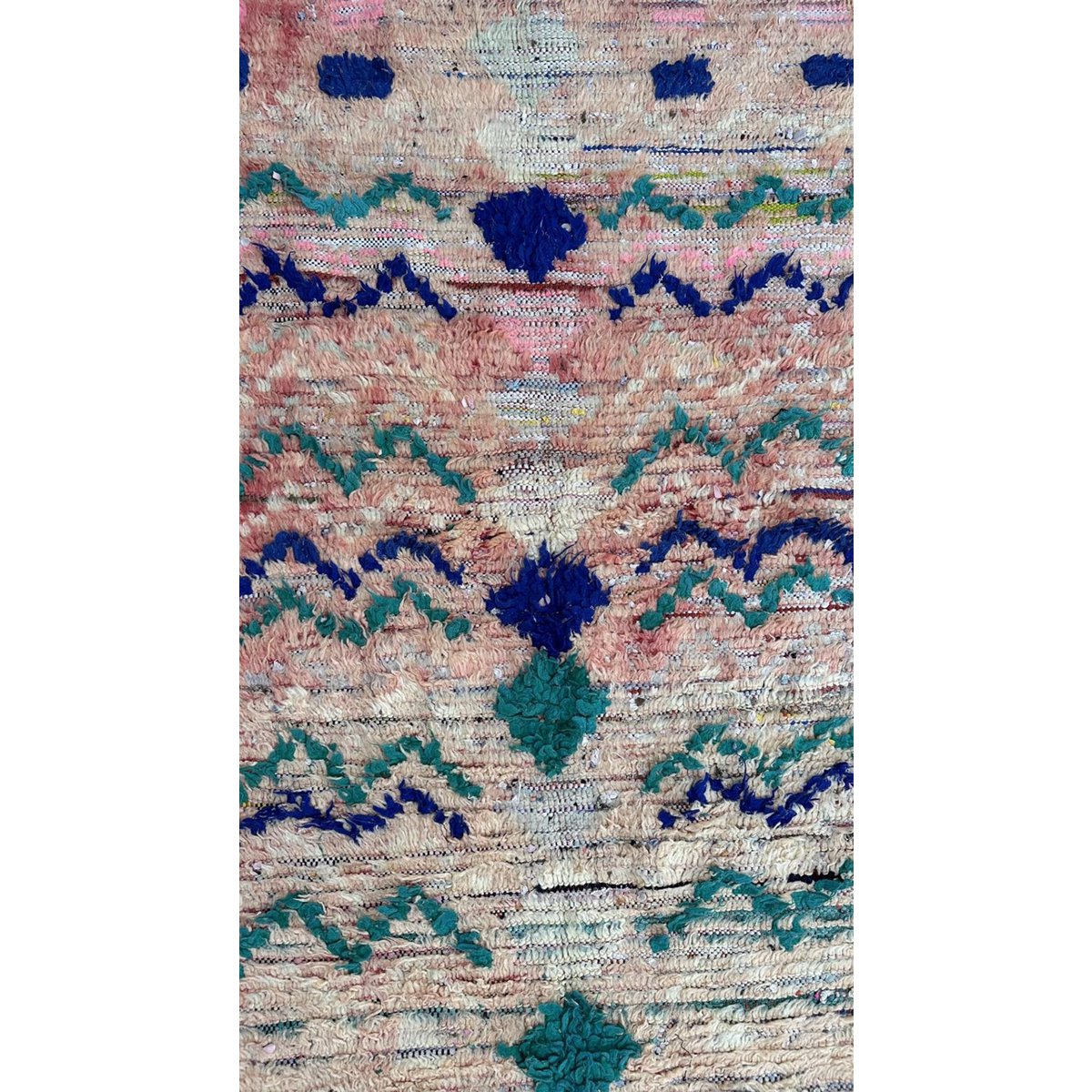 Pure wool Moroccan Berber rug 115 x 239 cm