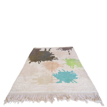 Pure wool Moroccan Berber rug 196 x 262 cm