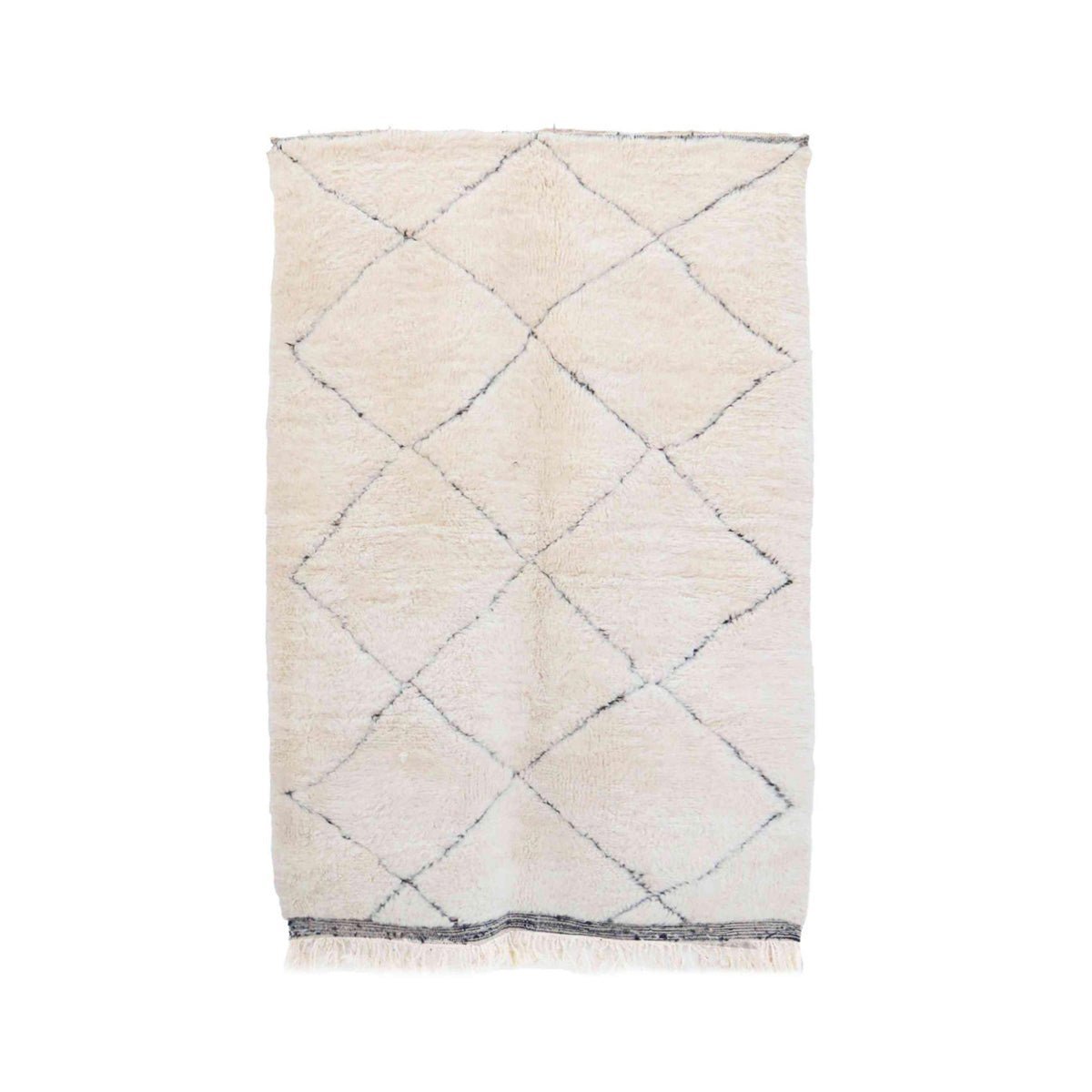 Pure wool Moroccan Berber rug 161 x 242 cm