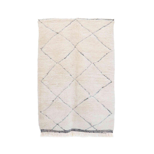 Pure wool Moroccan Berber rug 161 x 242 cm