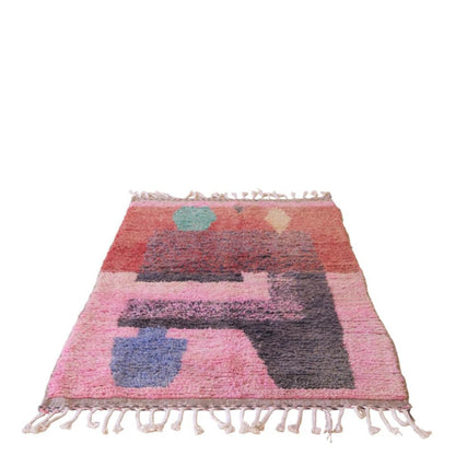 Pure wool Moroccan Berber rug 115 x 187 cm