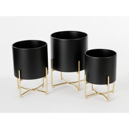 Plant stand set Aries Black