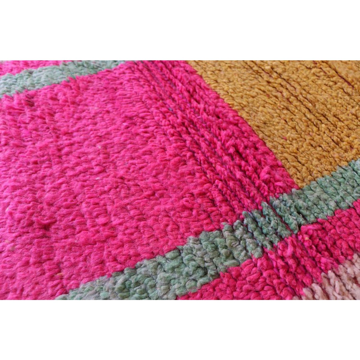 Pure wool Moroccan Berber hallway rug 71 x 351 cm