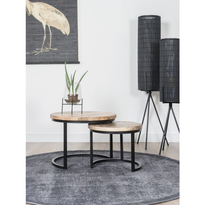 Rug Madel Round Gray ø160 cm