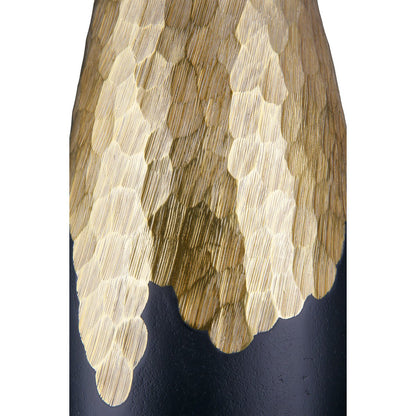 Vase Favo, gold-colored; black H.40 cm