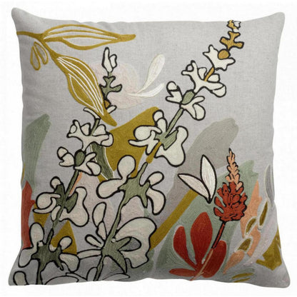 Gina Multico Embroidered Recycled Cushion 45 x 45