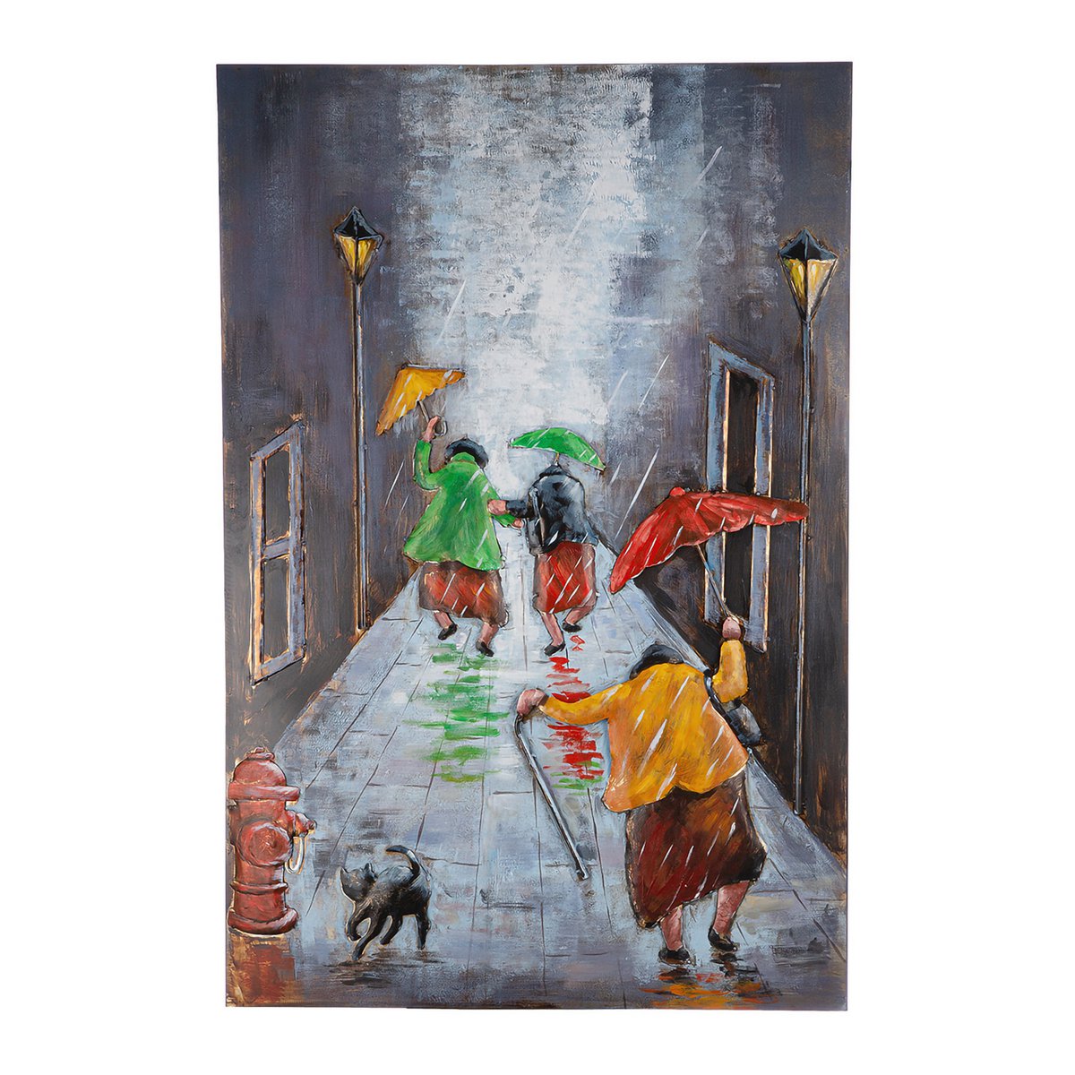 Rectangular picture Rainy dance H.120 cm