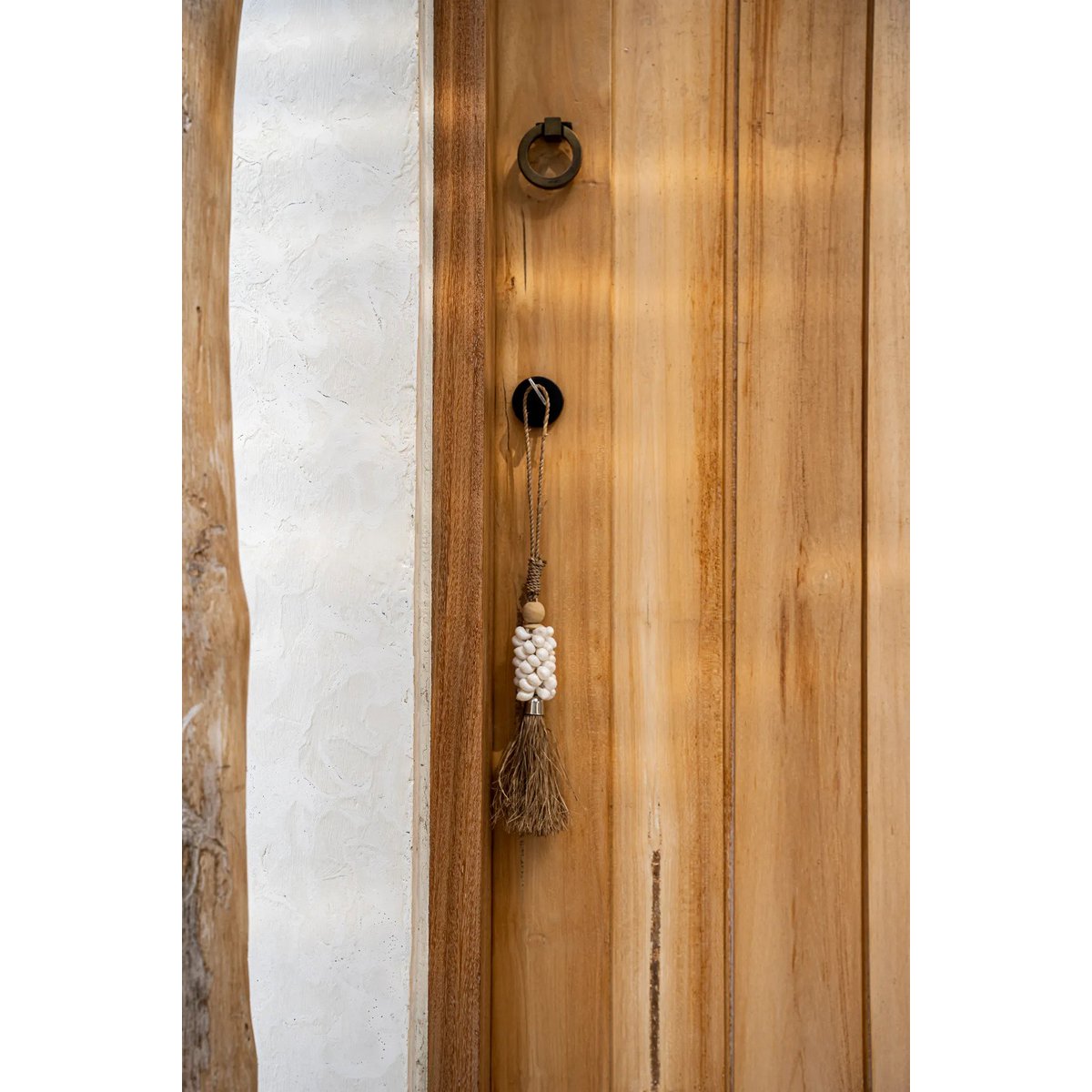 The Cowrie and Raffia Tassel - Natural