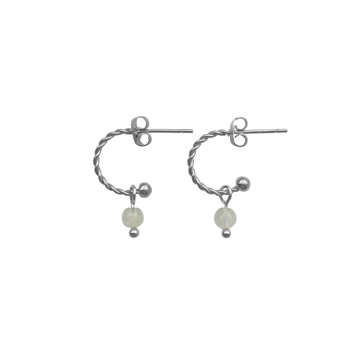 Earrings Moonstone - Silver