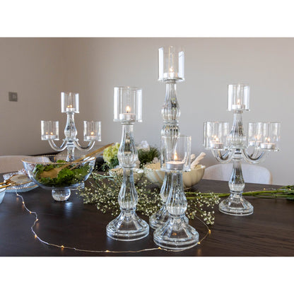 Transparent candlestier Small model H21CM