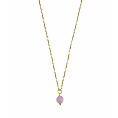 Necklace Chalcedony - Gold