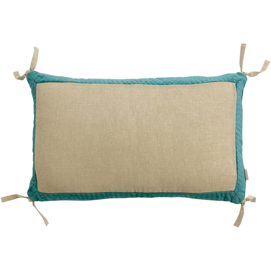 Gray green Elise Chambray cushion 30 x 50
