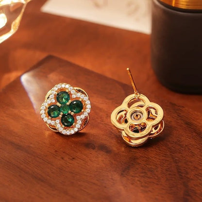Turning Clover Jewelry Set – Lucky Four Leaf Design