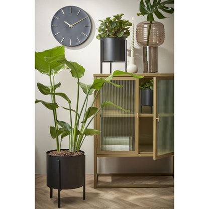 Wall clock Brixen Black