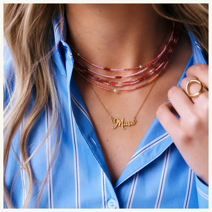 Delicate necklace 'Muse'