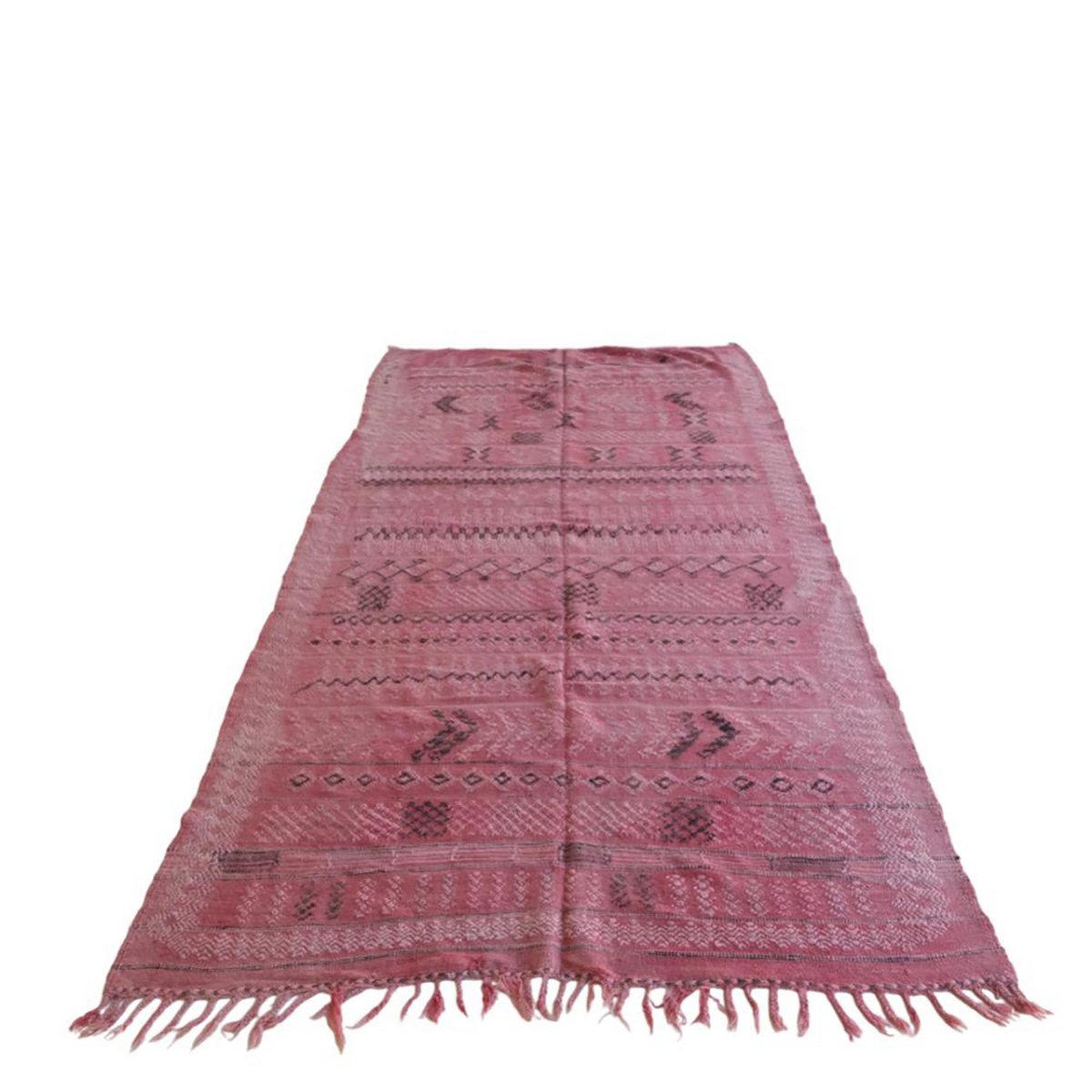 Pure wool Moroccan Kilim Berber rug 144 x 278 cm