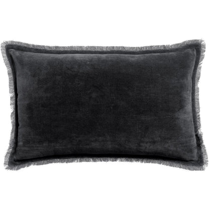 Plain cushion Fara Caviar 30 x 50