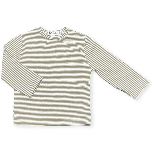 Longsleeve small stripes sage