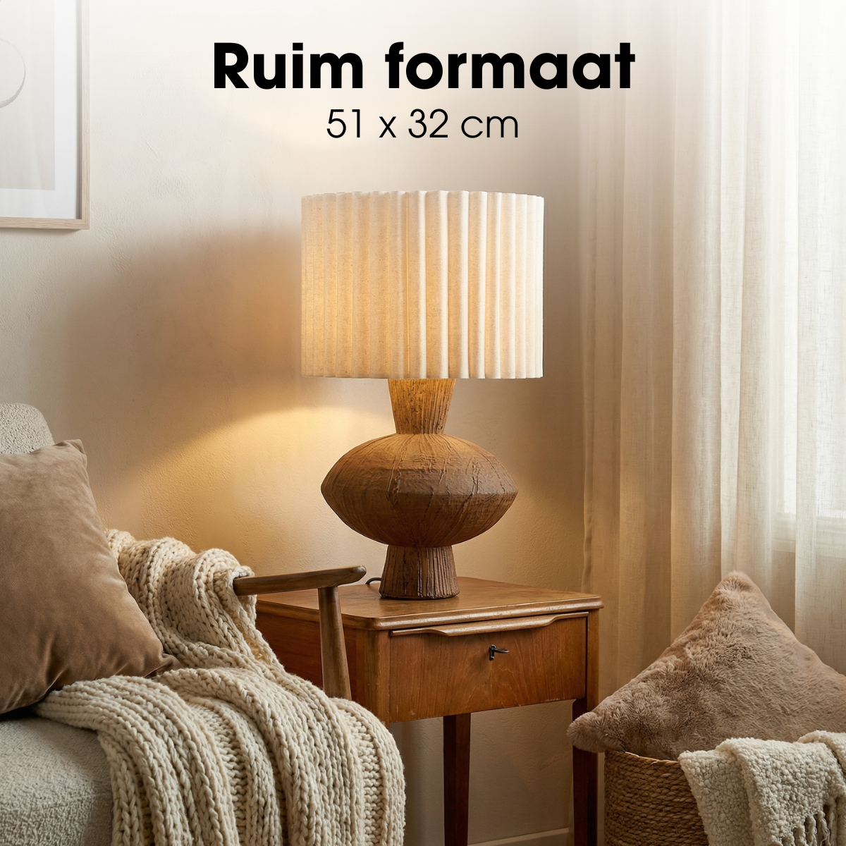 Table lamp Frey Brown